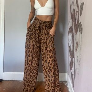 Free people wide leg pants